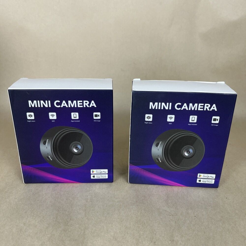 2‎ NIB Camtrix magnetic mini security camer Wi-Fi